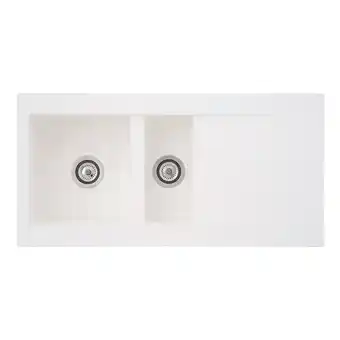 Netto Marken-Discount Respekta Mineralite Einbauspüle Denver 100x50 cm - Weiß Angebot