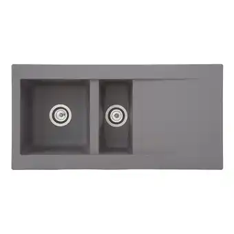 Netto Marken-Discount Respekta Mineralite Einbauspüle Denver 100x50 cm - Betongrau Angebot