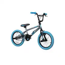 Netto Marken-Discount deTox Freestyle BMX 16 Zoll Fahrrad 100 - 120 cm mit 2 Pegs unisex Kinderbmx grau/blau Angebot