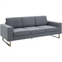 Netto Marken-Discount HOMCOM 3-Sitzer Sofa Holz, Stoff, Metall, Schaumstoff Angebot