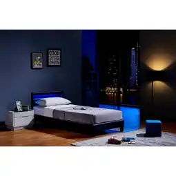 Netto Marken-Discount HOME DELUXE LED Bett Astro 90x200, versch. Farben - Schwarz Angebot