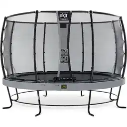 Netto Marken-Discount EXIT Elegant Premium 366 (12ft) + Sicherheitsnetz Deluxe RUND grau Angebot