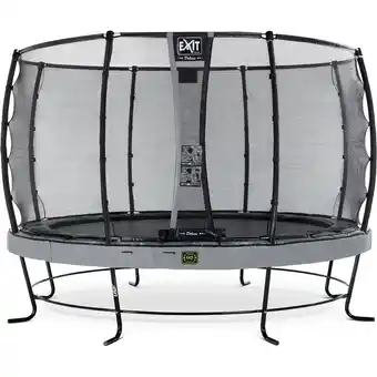 Netto Marken-Discount EXIT Elegant Premium 366 (12ft) + Sicherheitsnetz Deluxe RUND grau Angebot