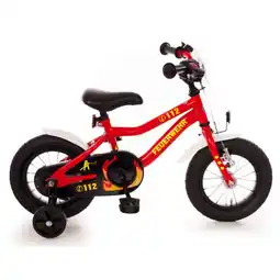 Netto Marken-Discount Bachtenkirch 12,5 Kinderfahrrad Kuma Feuerwehr rot/weiß/gelb-refl Angebot