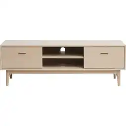 Netto Marken-Discount TV Tisch Rosie teilmassiv Eiche weiss Fernsehschrank Hifi Wohnzimmer Schrank Angebot