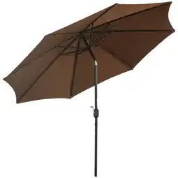 Netto Marken-Discount Outsunny Sonnenschirm Stahl, Polyester Angebot