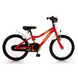 Netto Marken-Discount Bachtenkirch 18 Kinderfahrrad Kuma Feuerwehr rot/weiß/gelb-refl Angebot