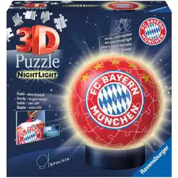 Netto Marken-Discount Ravensburger Puzzle 3D Puzzle-Ball Nachtlicht: FC Bayern München Angebot