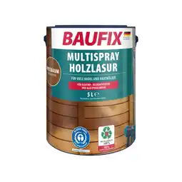 Netto Marken-Discount BAUFIX Multispray Holzlasur nussbaum seidenglänzend, 5 Liter, Holzlasur Angebot