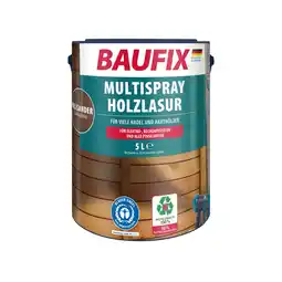 Netto Marken-Discount BAUFIX Multispray Holzlasur palisander seidenglänzend, 5 Liter, Holzlasur Angebot