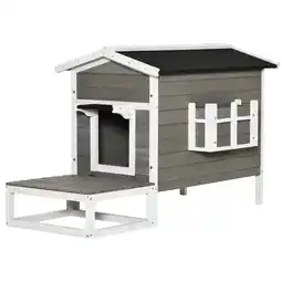 Netto Marken-Discount PawHut Katzenhaus Tannenholz, Metall, Bitumenpappe Angebot