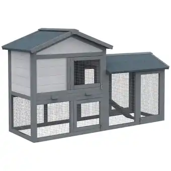 Netto Marken-Discount PawHut Kleintierstall Tannenholz, Metall, Bitumenfilz Angebot