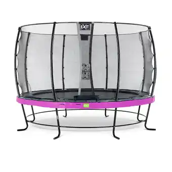 Netto Marken-Discount EXIT Elegant 366 (12ft) RUND + Sicherheitsnetz Economy lila Angebot