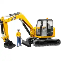Netto Marken-Discount bruder Modellfahrzeug CAT Minibagger Angebot