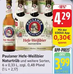 Gebauer's Paulaner Hefe-Weißbier Naturtrüb Angebot