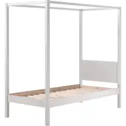 Netto Marken-Discount Vipack Himmelbett 90 x 200 cm, mit Lattenrost und Himmel Gestänge Farbe weiß Angebot
