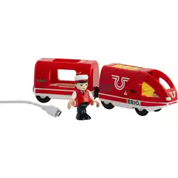 Netto Marken-Discount BRIO Spielfahrzeug World Roter Akku-Reisezug Angebot