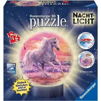 Netto Marken-Discount Ravensburger Puzzle Nachtlicht Pferde am Strand Angebot