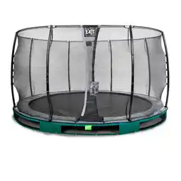 Netto Marken-Discount EXIT Elegant Ground 366 (12ft) RUND + Sicherheitsnetz Economy grün Angebot