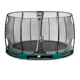Netto Marken-Discount EXIT Elegant Ground 366 (12ft) RUND + Sicherheitsnetz Economy grün Angebot