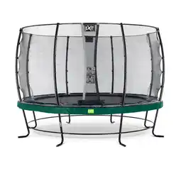 Netto Marken-Discount EXIT Elegant 366 (12ft) RUND + Sicherheitsnetz Economy grün Angebot