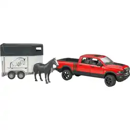 Netto Marken-Discount bruder Modellfahrzeug RAM 2500 Power Wagon mit Pferdeanhänger Angebot