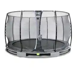 Netto Marken-Discount EXIT Elegant Ground 366 (12ft) RUND + Sicherheitsnetz Economy grau Angebot