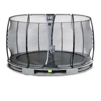 Netto Marken-Discount EXIT Elegant Ground 366 (12ft) RUND + Sicherheitsnetz Economy grau Angebot