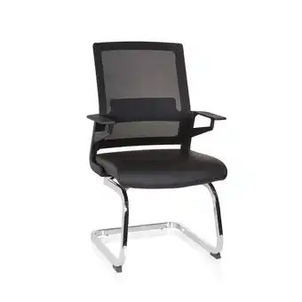Netto Marken-Discount hjh OFFICE Freischwinger INVENTOR V PRO Kunstleder/Netzstoff mit Armlehnen Angebot