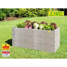 Netto Marken-Discount Juwel Hochbeet Timber 3er-Set in Holzoptik, nordic wood (18 Bausteine) Angebot