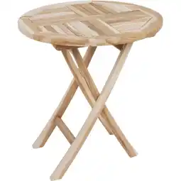 Netto Marken-Discount Tisch JAVA, klappbar, rund Ø 70, Teak Angebot
