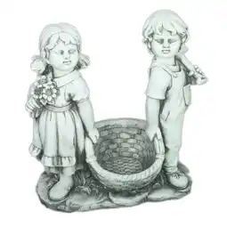 Netto Marken-Discount Gartenfigur Junge und Mädchen Angebot