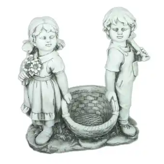 Netto Marken-Discount Gartenfigur Junge und Mädchen Angebot