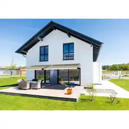 Netto Marken-Discount Home Deluxe LED-Vollkassettenmarkise Elos V2 inkl. Sensor, sandfarben - 350 x 250 cm Angebot