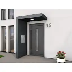 Netto Marken-Discount Gutta BS PLUS 160 Rechteckvordach mit Seitenteil links und Briefkasten Fuka V2A Angebot