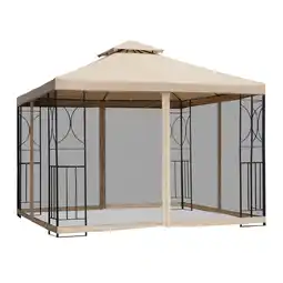 Netto Marken-Discount Outsunny Pavillon Metall, 180g/m²-Polyester Angebot