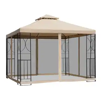 Netto Marken-Discount Outsunny Pavillon Metall, 180g/m²-Polyester Angebot