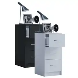 Netto Marken-Discount VCM Nachtschrank Beistelltisch Nachttisch Maße ca. H. 65 x B. 33 x T. 35 cm - Boxal Maxi Angebot