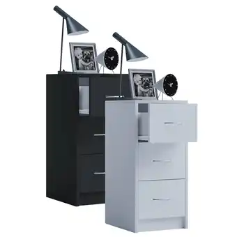 Netto Marken-Discount VCM Nachtschrank Beistelltisch Nachttisch Maße ca. H. 65 x B. 33 x T. 35 cm - Boxal Maxi Angebot