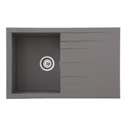 Netto Marken-Discount Respekta Mineralite Einbauspüle Houston 80x50 cm - Betongrau Angebot