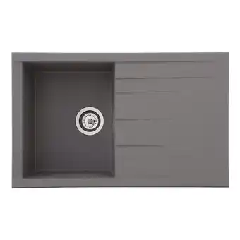 Netto Marken-Discount Respekta Mineralite Einbauspüle Houston 80x50 cm - Betongrau Angebot