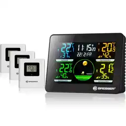 Netto Marken-Discount BRESSER Thermo Hygro Quadro NLX - Thermo-Hygrometer mit 3 Außensensoren Angebot