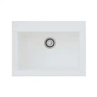 Netto Marken-Discount Respekta Mineralite Einbauspüle Ohio 66x50 cm - Weiß Angebot