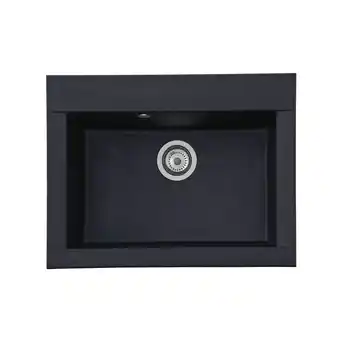 Netto Marken-Discount Respekta Mineralite Einbauspüle Ohio 66x50 cm - Schwarz Angebot