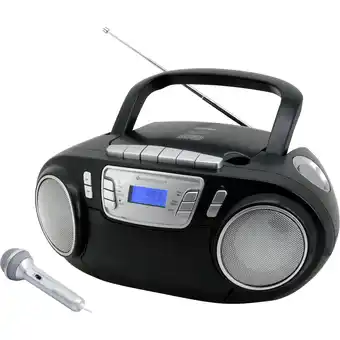 Netto Marken-Discount Soundmaster SCD5800SW CD/MP3 Boombox mit Radio, Kassettenrekorder, USB und externem Mikrophon Angebot