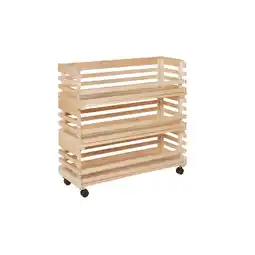 Netto Marken-Discount Inter Link 3 Holzkisten auf Rollen - Stapelbar 79cm Angebot
