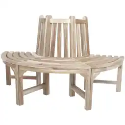 Netto Marken-Discount Baumbankhälfte JAVA Teak, C-grade Angebot