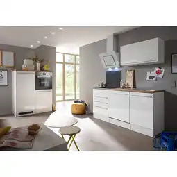 Netto Marken-Discount Respekta Premium Küchenzeile mit Mineralite - Einbauspülbecken 320 cm, weiß Angebot