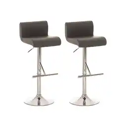 Netto Marken-Discount CLP 2er Set Barhocker California Mit Kunstlederbezug I Höhenverstellbare Drehbare Thekenhocker Angebot