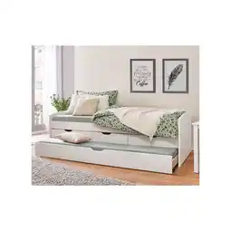 Netto Marken-Discount Inter Link Funktionsbett All-in-One 90x200 cm – Kiefer Massivholz - Weiß lackiert Angebot
